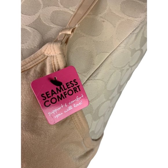 XL Lamaze Seamless Comfort Nursing Bra Removable Pads Nude Tan - Picture 3 of 7